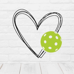 Pickleball svg, Pickleball heart svg, Pickleball png, love pickleball svg, Pickleball Gift for Couples, pickleball shirts, pickleball decal