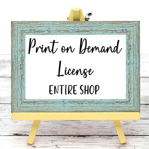 Print on Demand Kommerzielle Lizenz für den gesamten Shop