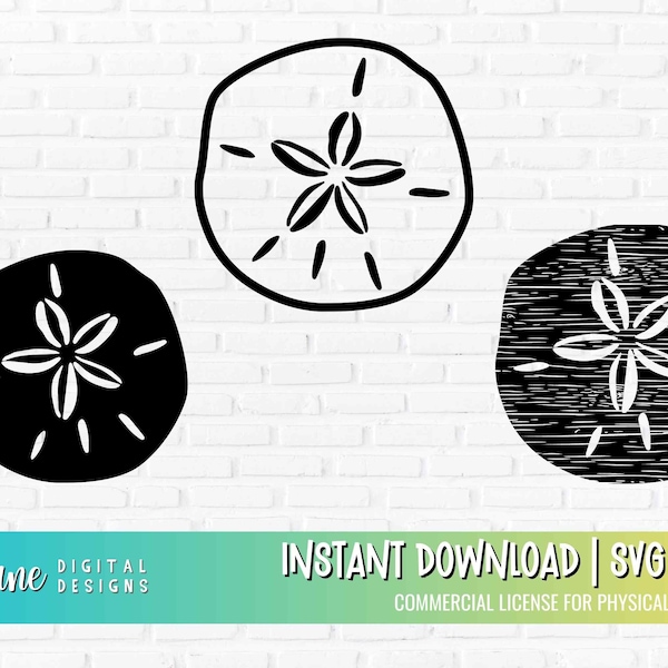 Sand Dollar SVG Bundle, Coastal clip art, Beach aesthetic svg cut file for cricut, seaside ocean svg, sea shell svg for crafters