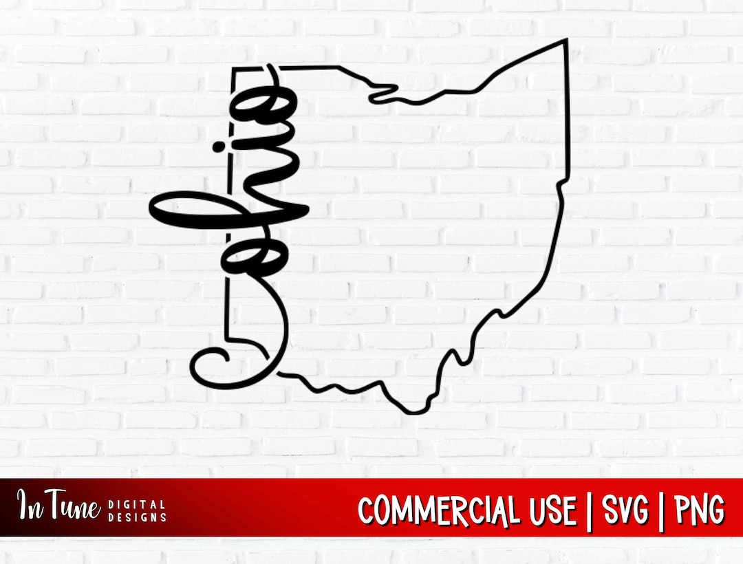 Ohio Svg, Ohio State Outline Svg, Ohio Tshirt Design, Ohio Gifts