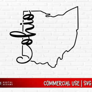 Ohio svg, Ohio State Outline svg, Ohio Tshirt design, Ohio gifts, Buckeye svg, Ohio State svg, State of Ohio Design, Ohio clipart