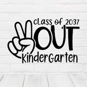Paz fuera jardín de infantes Svg, último día de clases PNG, graduación de jardín de infantes SVG, fin de la escuela svg, archivos de corte para Cricut, escuelas fuera svg