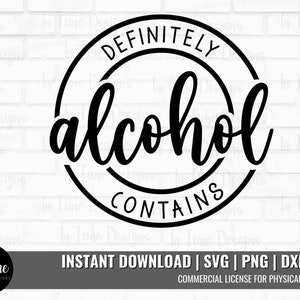 Grappig drinken SVG voor shirt, kan alcohol SVG bevatten voor silhouet, dag drinken SVG voor cricut, St. Patrick's Day SVG, cocktails SVG