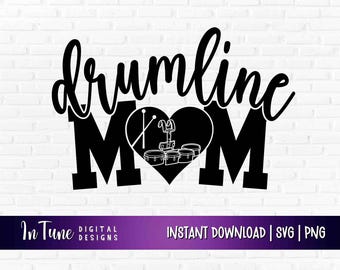 Drumline Mom Tenor Drum svg, Band mom svg, Percussion mom svg cut file for cricut, marching band svg