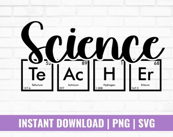 Insegnante di scienze svg, Scienza Svg, Maglietta per insegnante di scienze, Regali di scienze, Magliette di scienze, Donne nella scienza, Elementi scientifici Svg, file svg