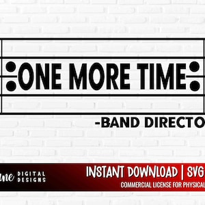 Divertido director de banda svg, una vez más svg para músico, archivo png de banda de marcha para camisas, regalos de profesor de música, director de orquesta svg