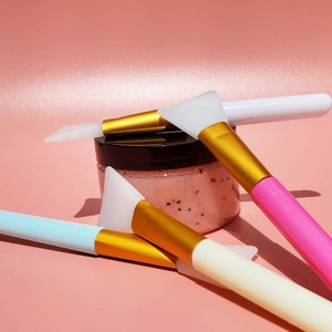 Silicone applicator, Non-stick Applicator, Spatula silicone tool, clay mask applicator, face mask, non-stick face brush