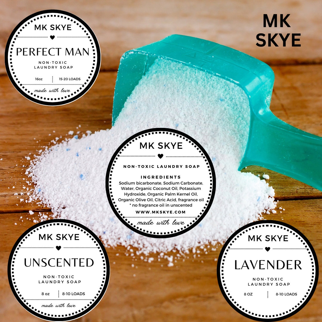 Laundry Soap, Custom Scented Laundry Powder, Natural Homemade Laundry