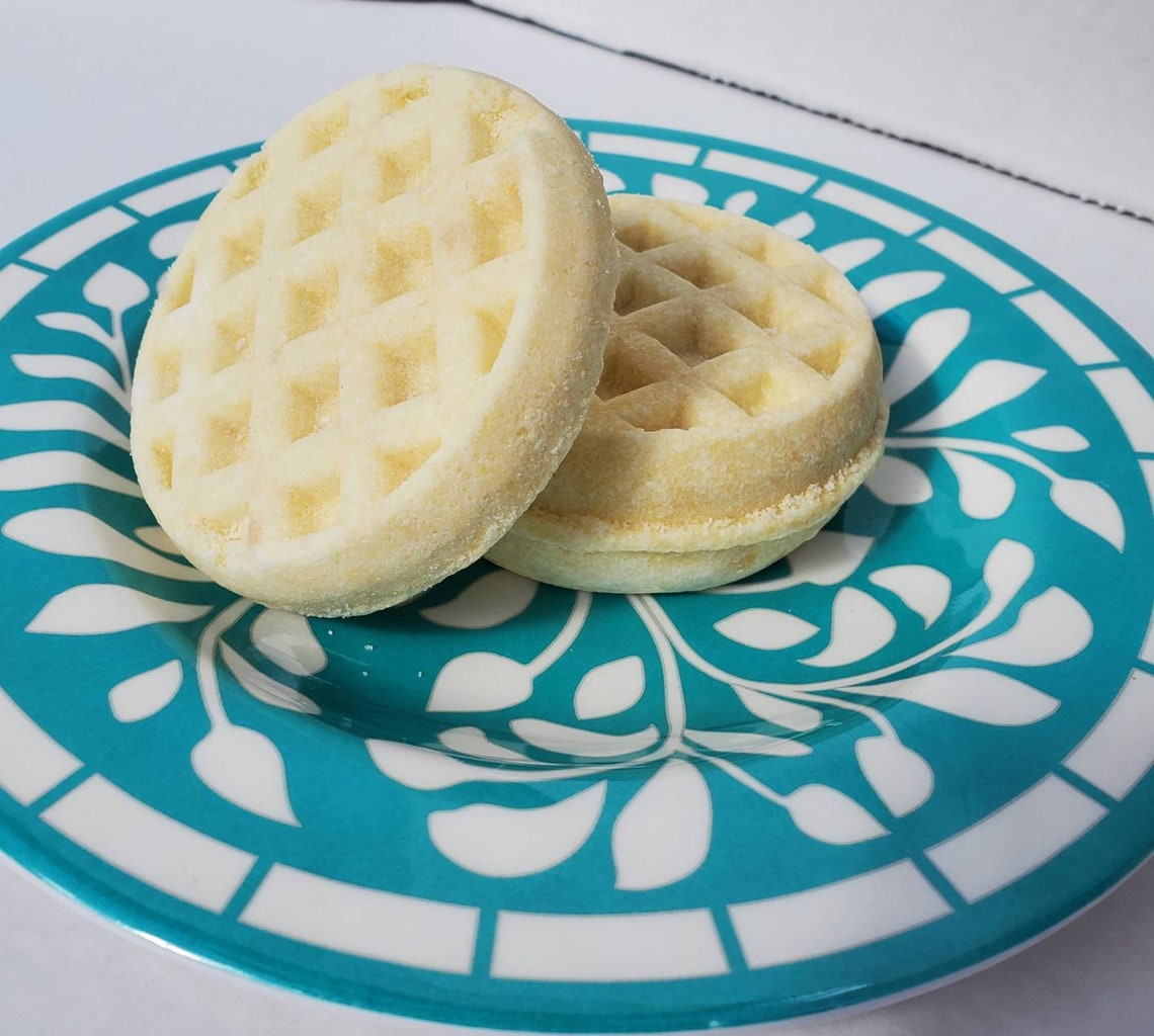 Waffle Bath Bombs Waffle Shape Bath Bomb Realistic Bath | Etsy
