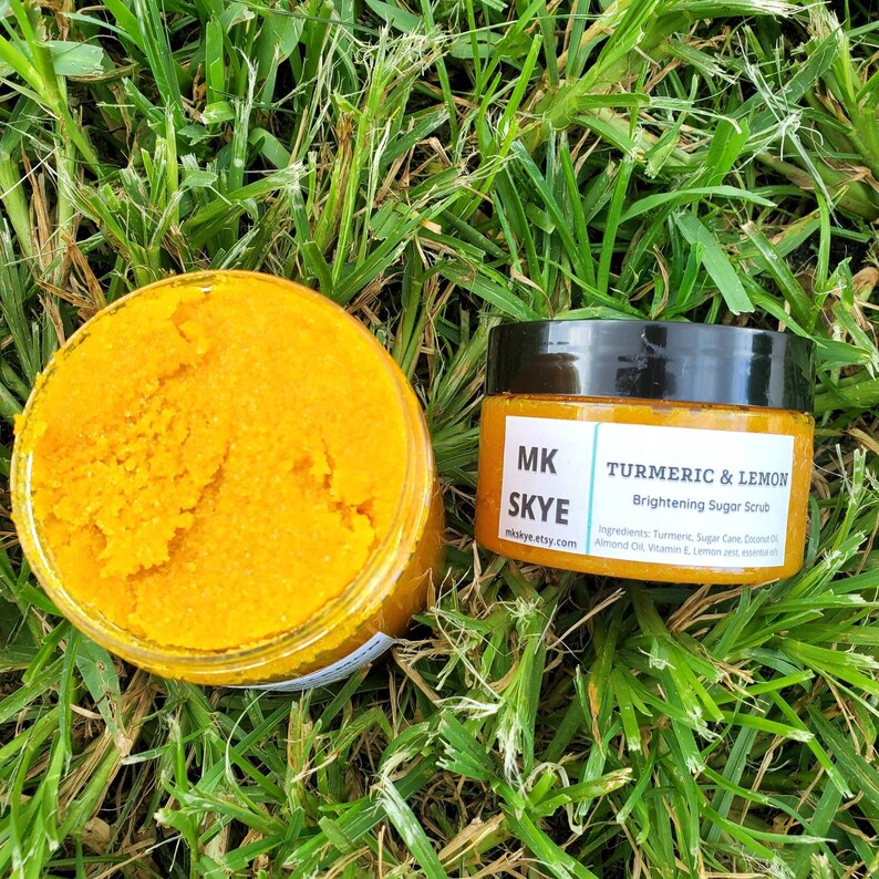 TURMERIC BODY SCRUB Brightening Scrub Turmeric Body Scrub Etsy