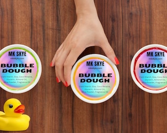 Bubble Dough, Bubble-Doh, Sensory play, Bubble Play Dough, Bubble Bath, dried bubbles, shower-Doh, Shower Dough Soap,  Kids Party Favors