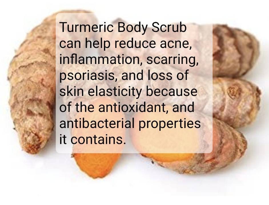 TURMERIC BODY SCRUB Brightening Scrub Turmeric Body Scrub Etsy