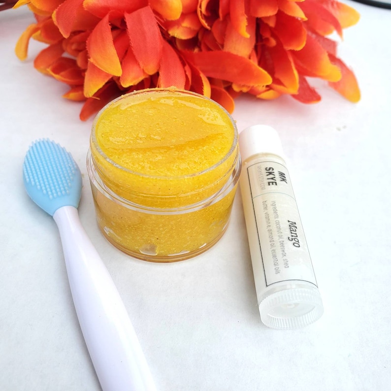 Turmeric Lip Scrub Brightening Lip Scrub Lip Scrubs Lip Etsy