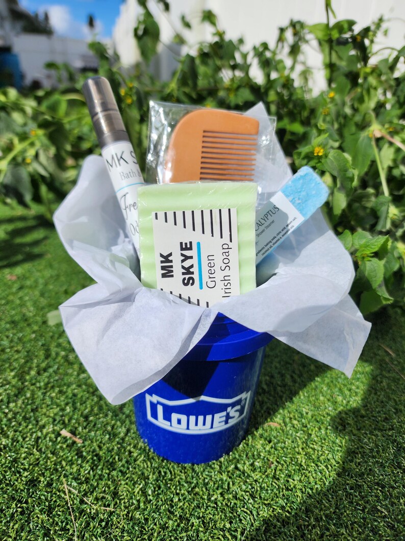 Mini Lowe's Buckets Viral Tiktok, Men's Holiday Gift Set, Mens Soap