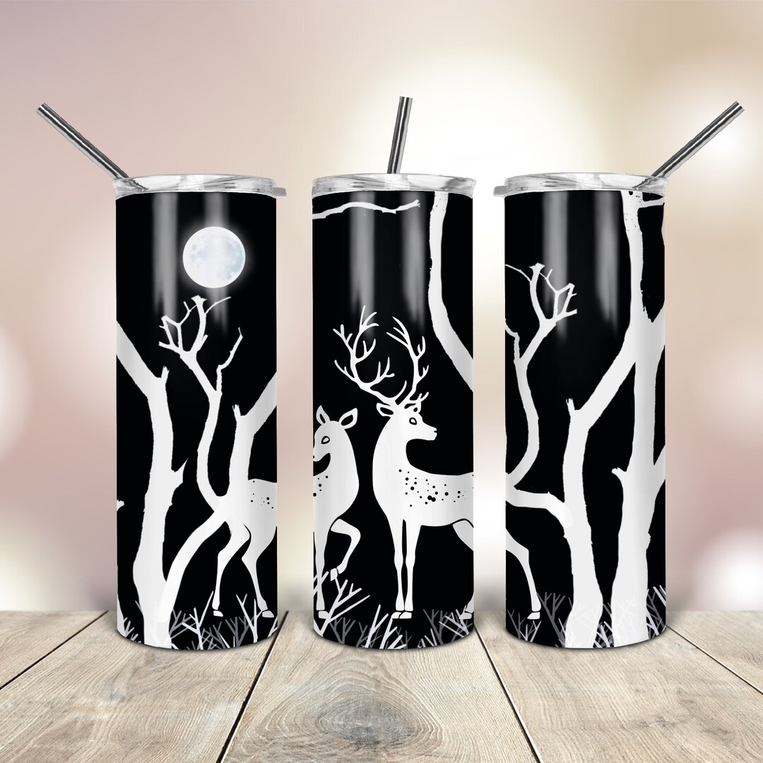 20 Oz Skinny Tumbler Png Black & White Wrap Tapered Straight Template ...