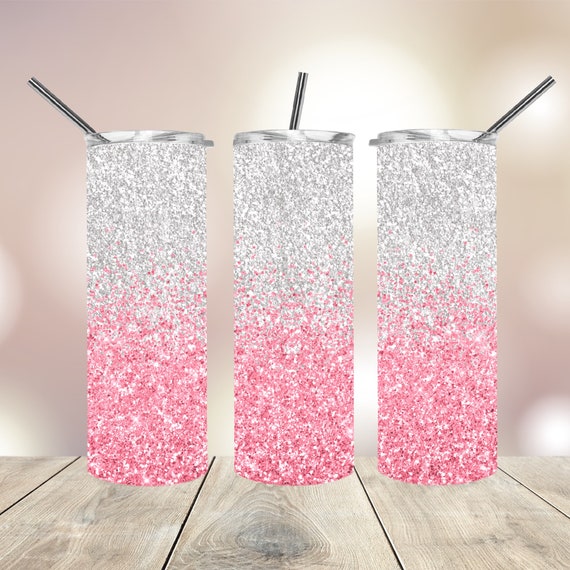 Sublimation Skinny Straight Tumbler Glitter (Gold, Silver, Pink, Blue) –  PYD LIFE