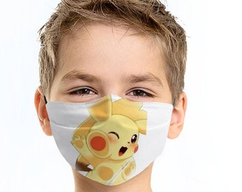 Pikachu Face Mask Etsy Pikachu Face Mask Etsy