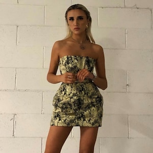 Golden “Samatha” dress