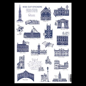 Stickervel Oxford Mapped voor journaling en scrapbooking.
