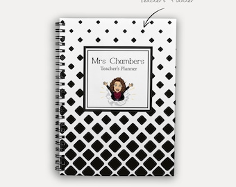 Lesson planner,  Teacher planner,  teacher assistant, personalized teacher gift - Design Maze