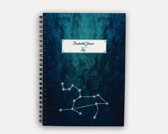 Notebook, Personalised Notebook, journal, Notepad (Design - Leo)