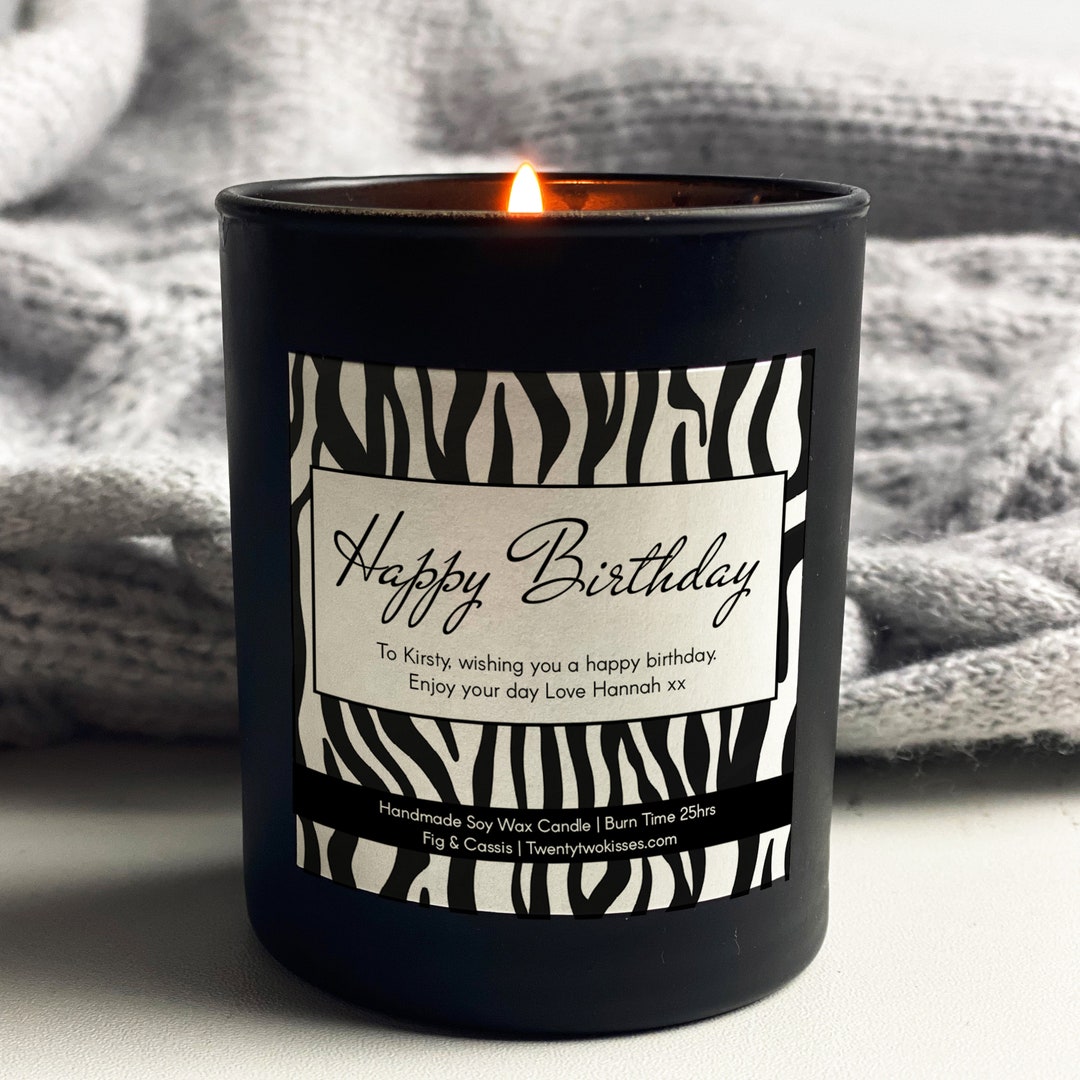 Birthday Candle, Personalised Birthday Gift, Candle Gift, Scented
