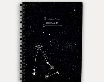 2025 Personalised Planner, daily planner, 2025 diary - Zodiac Capricorn