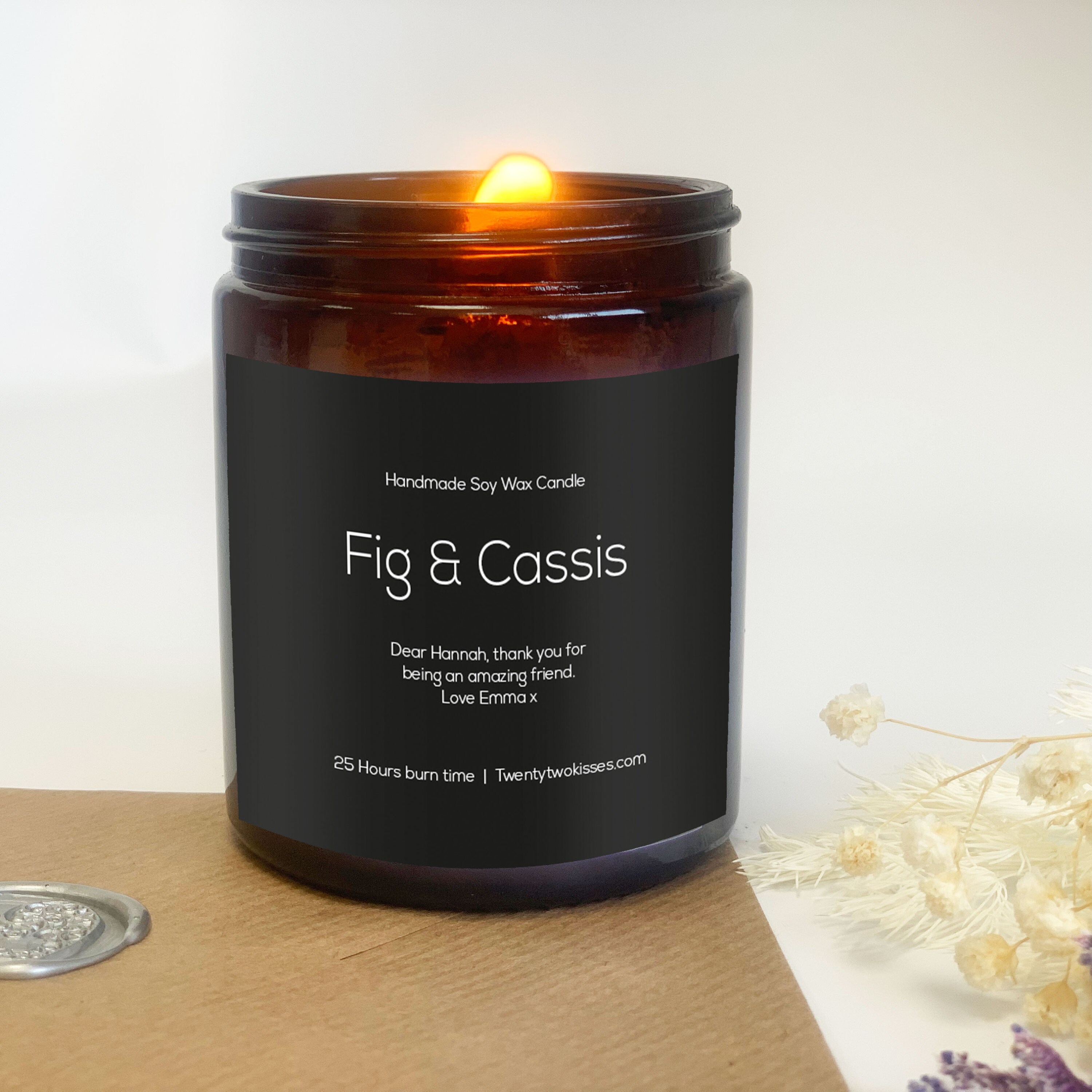 Adriatic Fig & Cassis, Soy Wax candle
