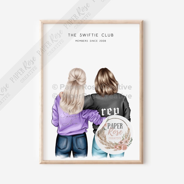 The Swiftie Club Unframed Art Print (Customisable)