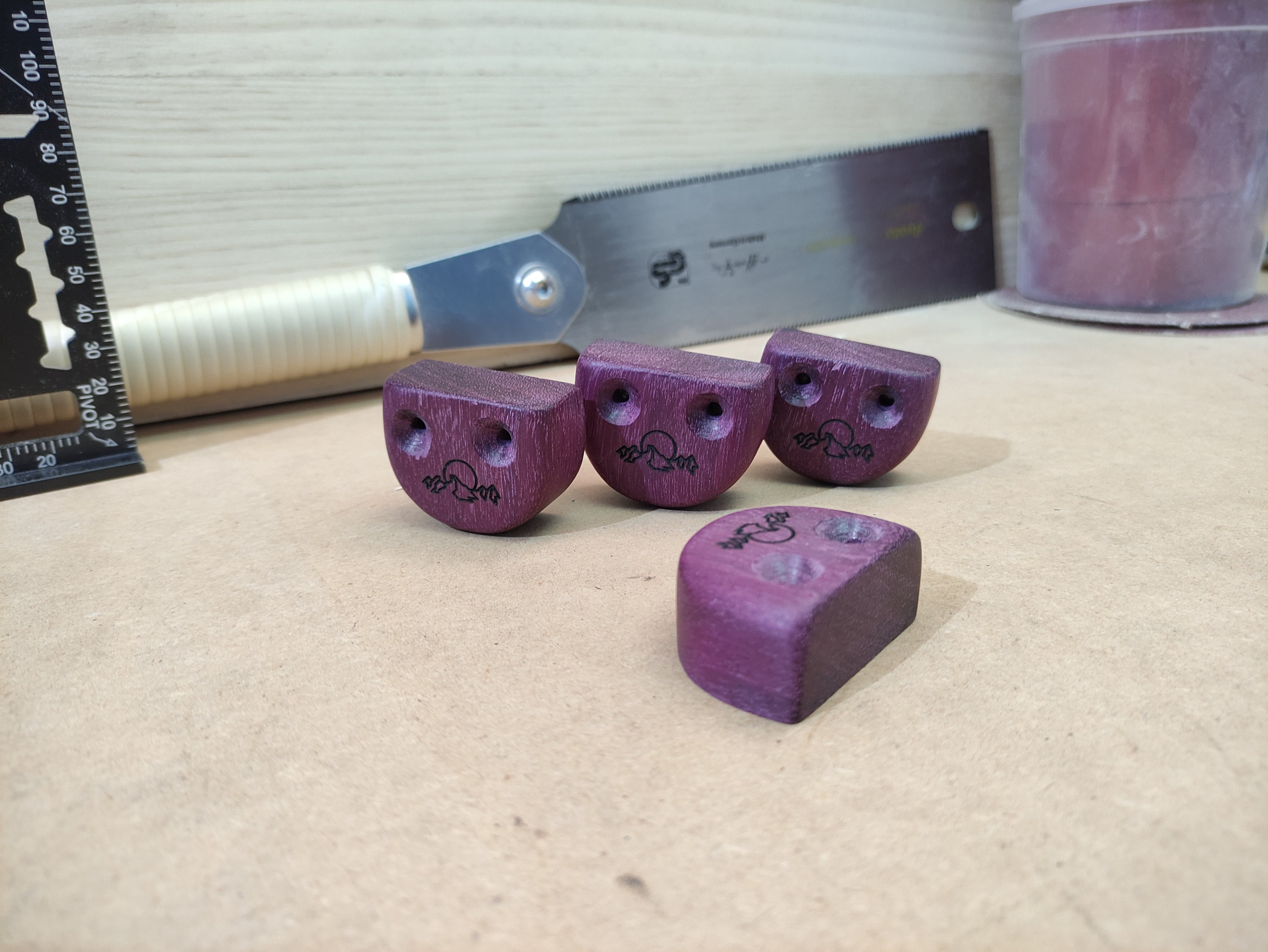 Pack 10 Climbing Holds Wood climbing footholds /// Pack 10 Etsy