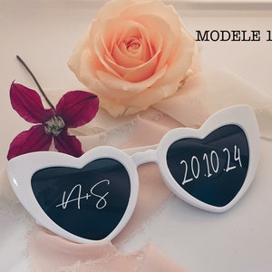 Lunettes Cœur Personnalisées : L'Accessoire Tendance des Mariages 2024-2025 image 2