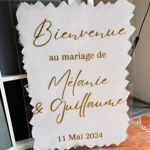 Panneau de bienvenue chic pour mariage, baby shower, baptême, anniversaire... image 4