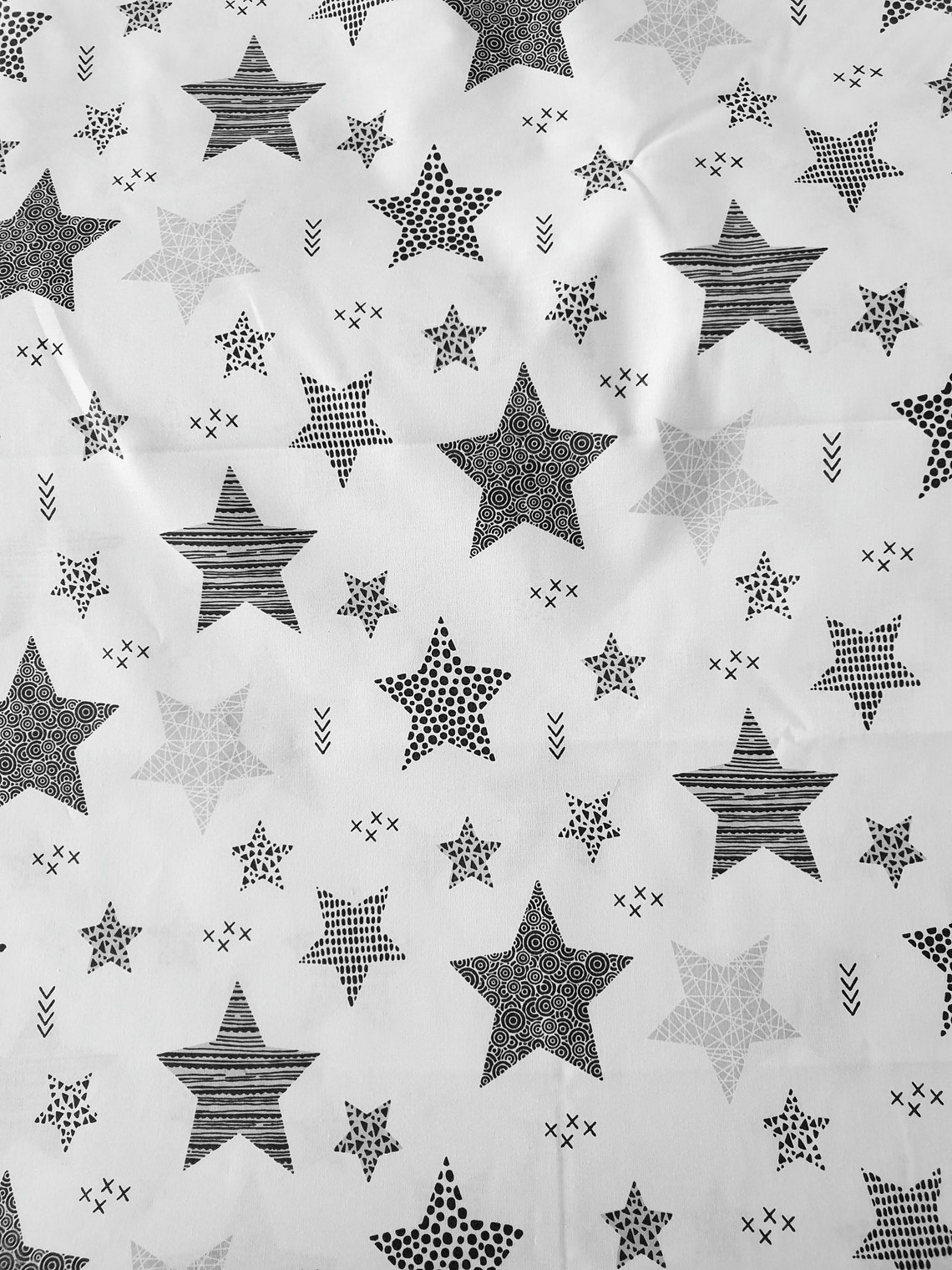 Cotton fabric stars Fabric stars for girls & boys cotton Etsy