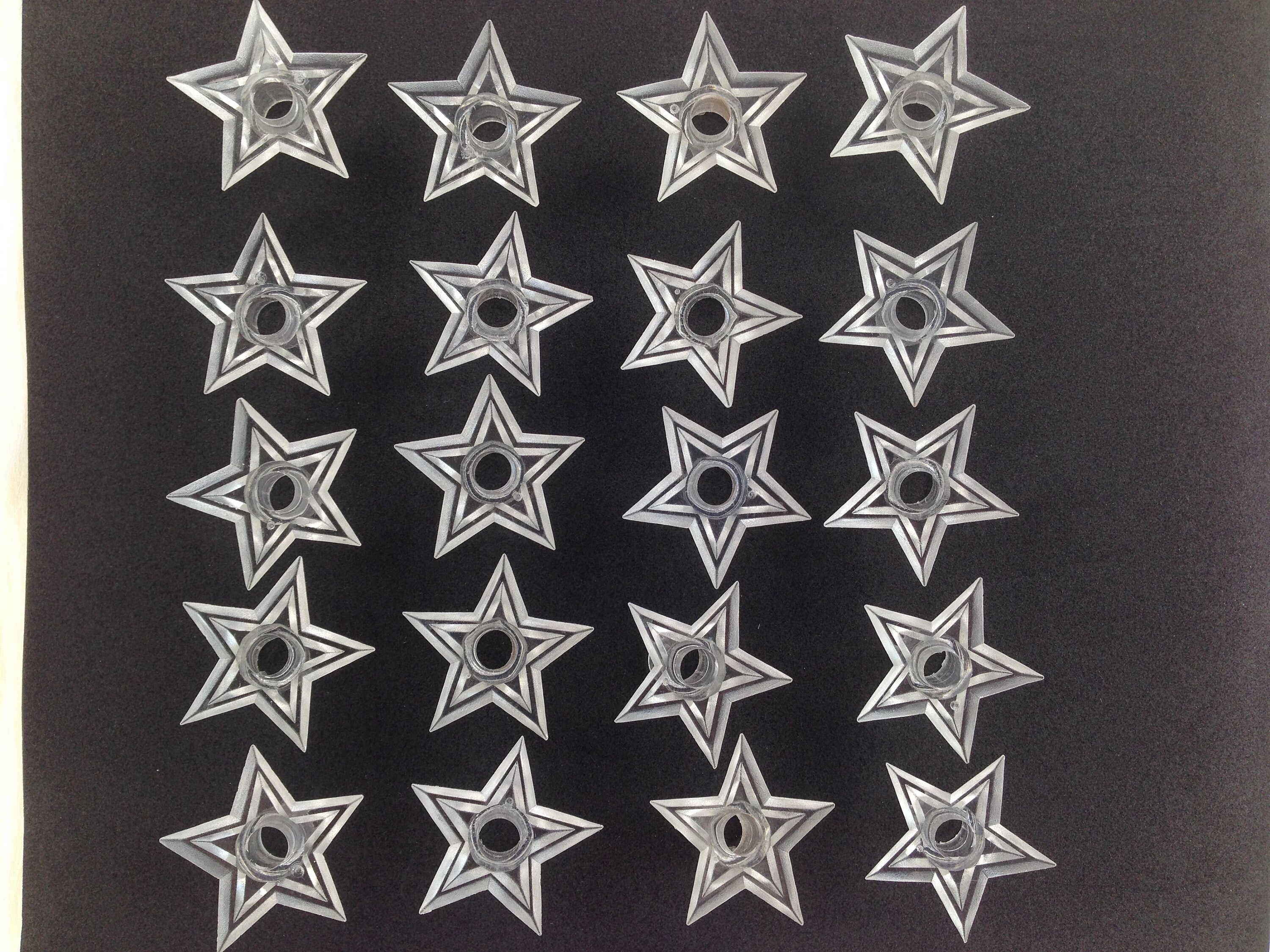 Set of 20 Star Light Covers Reflectors Vintage Christmas Star Etsy