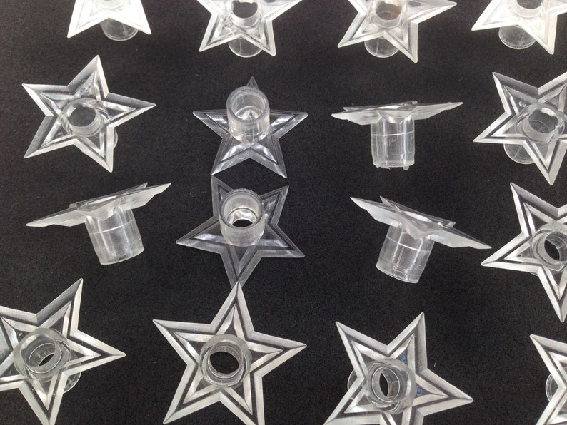 Set of 20 Star Light Covers Reflectors Vintage Christmas Star Etsy