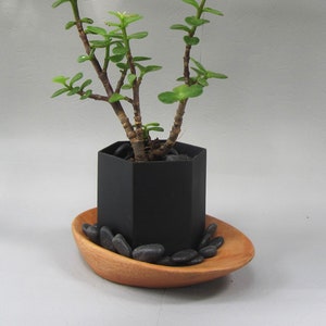 Holz und Metall Übertopf, Sukkulenten Übertopf, Indoor Pflanzentopf