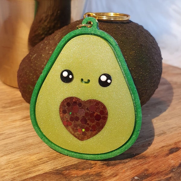 The Cutest Resin Avocado Keychain