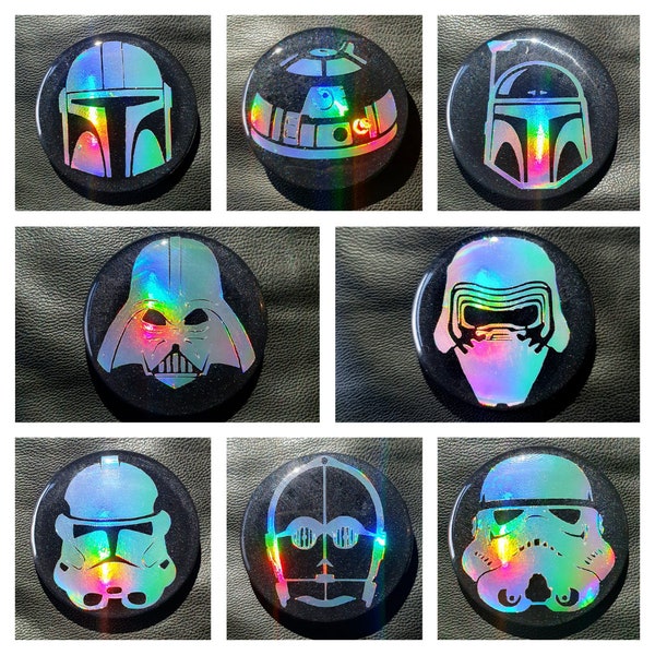 Holographic Star Wars Phone Grips | Badge Reels | Iconic Designs