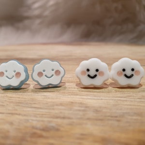 Super Cute Resin Cloud Stud Earrings