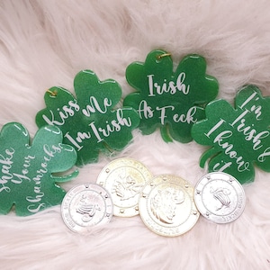St Patrick&#39;s Day Irish Lucky Resin Keychain