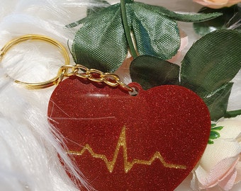 Heartbeat Keychain