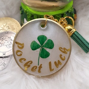 Resin Pocket Luck With Real Pressed Lucky Clover
