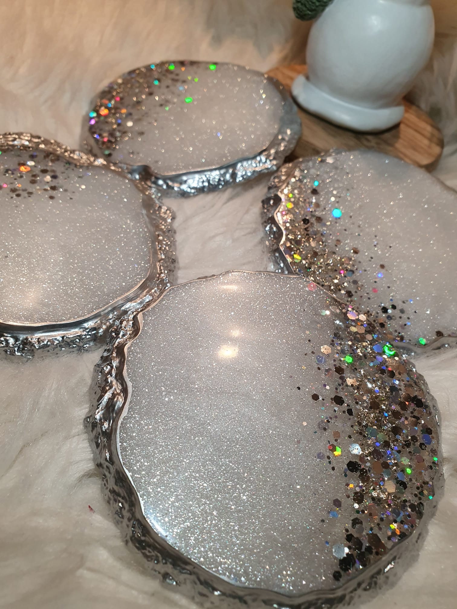 All Glitter Resin Painting, Just4youonlineuk sent me these awesome glitters  and I made a very sparkly resin painting with them :) Check out their site  here, By Mixed Media Girl