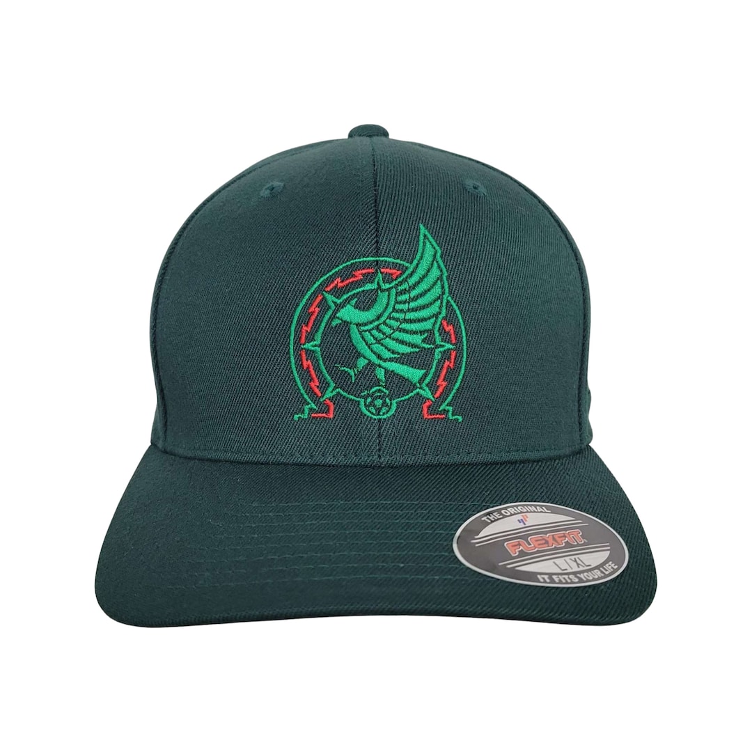 Mexico Soccer Fitted Cap Flexfit in Green 