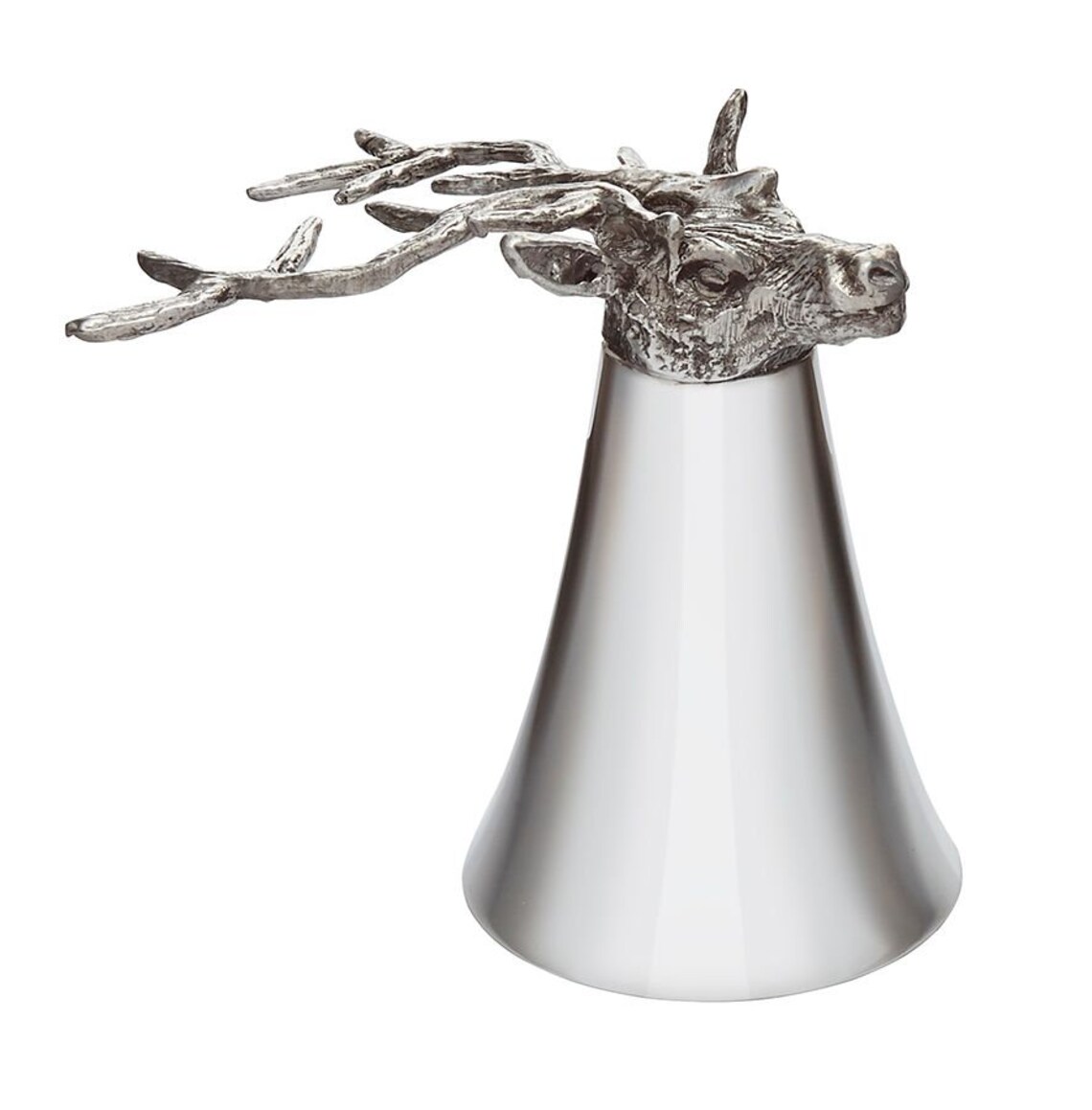 Best English Pewter Stag Head Jigger 260grams115mm Tall Can Etsy