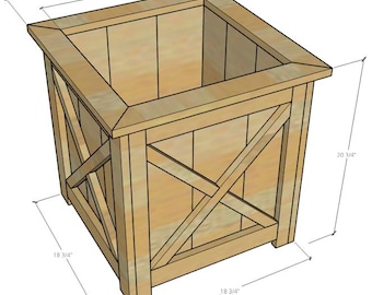 Farmhouse Style Planter Box Plans