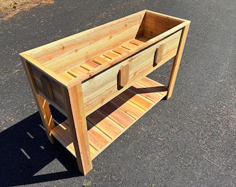 Planos digitales de bancales elevados de cedro