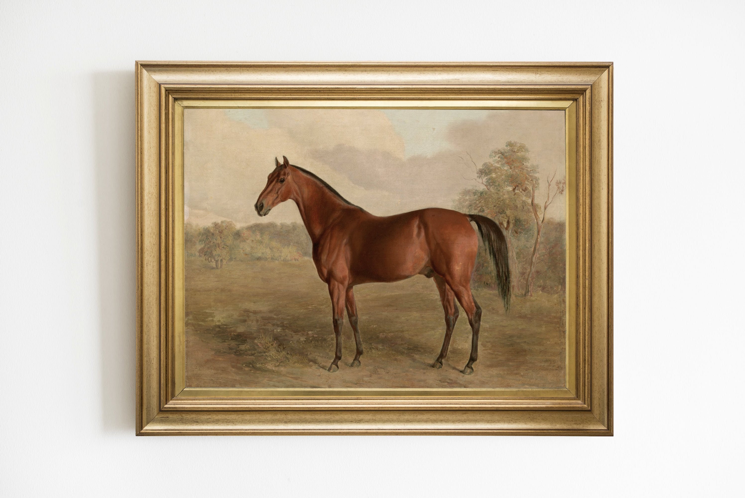 Vintage Horse Painting | Equestrian Painting | Horse Print | Equestrian ...