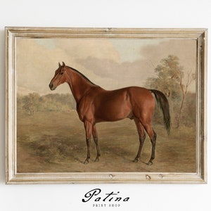 Vintage Horse Painting | Equestrian Painting | Horse Print | Equestrian Print | Farmhouse Decor | Digital Download | 365