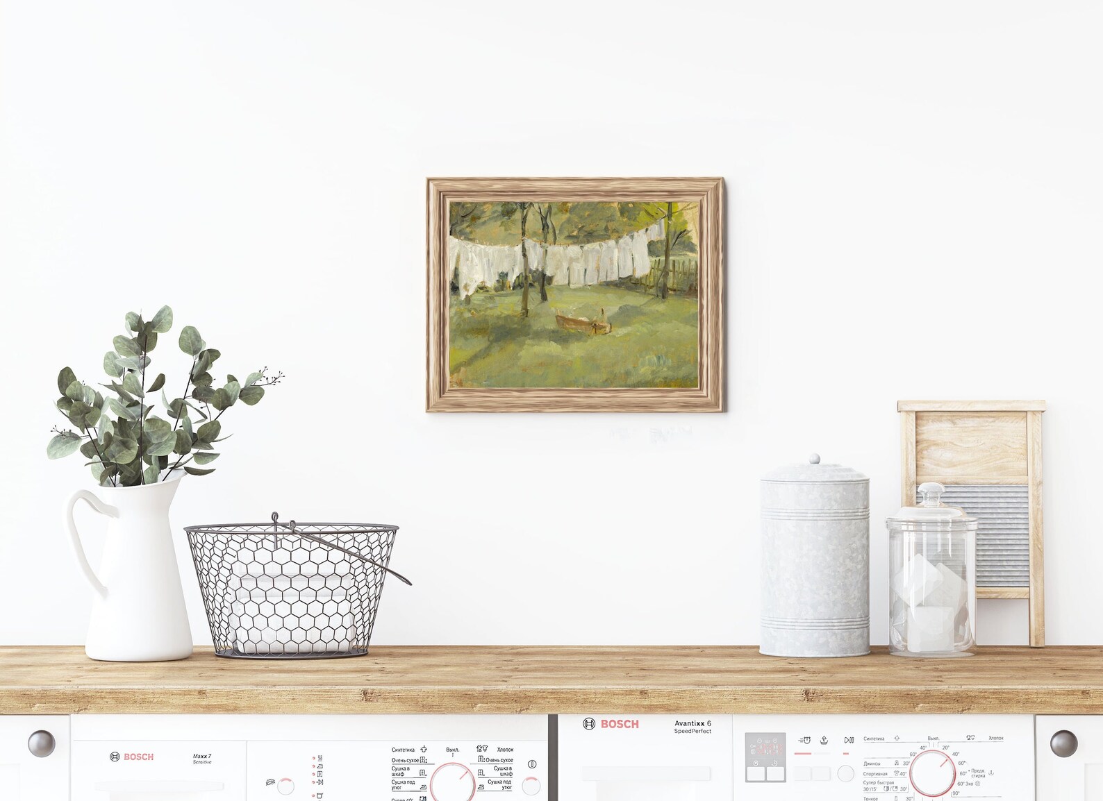 Vintage Farmhouse Laundry Painting Laundry Room Décor | Etsy
